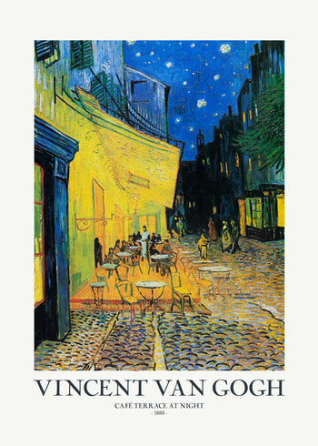 Canvastavla - Café Terrace At Night